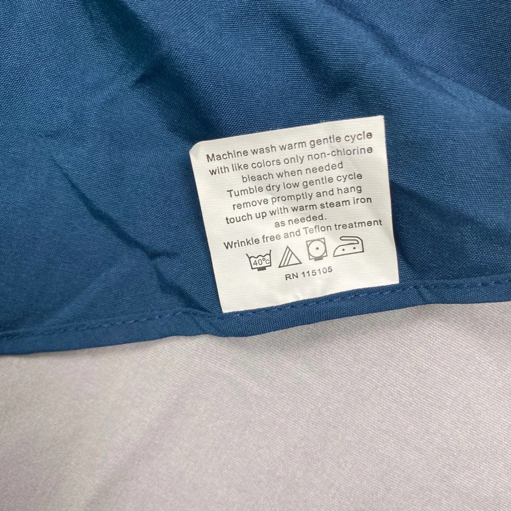 Kilburne & Finch Modern Fit Dress Shirt Mens Large Blue Stretch Moisture Wicking